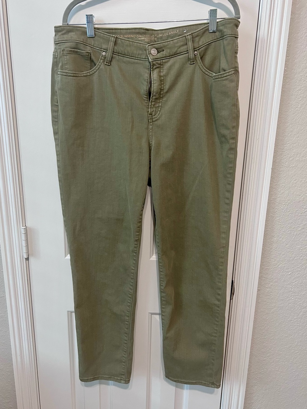 Chico's Olive Green Straight Leg Jeans
